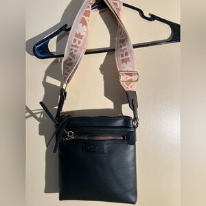 Lucky Brand Black Crossbody Purse Extra Strap